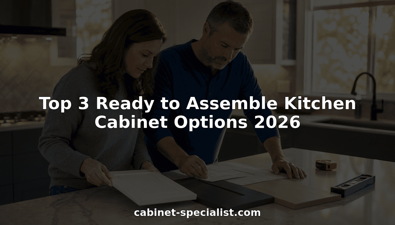 Top 3 Ready to Assemble Kitchen Cabinet Options 2026