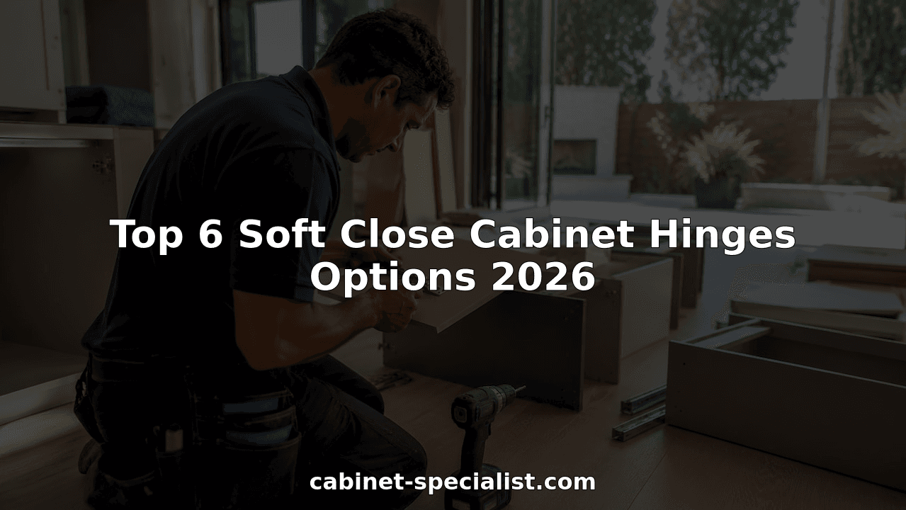 Top 6 Soft Close Cabinet Hinges Options 2026