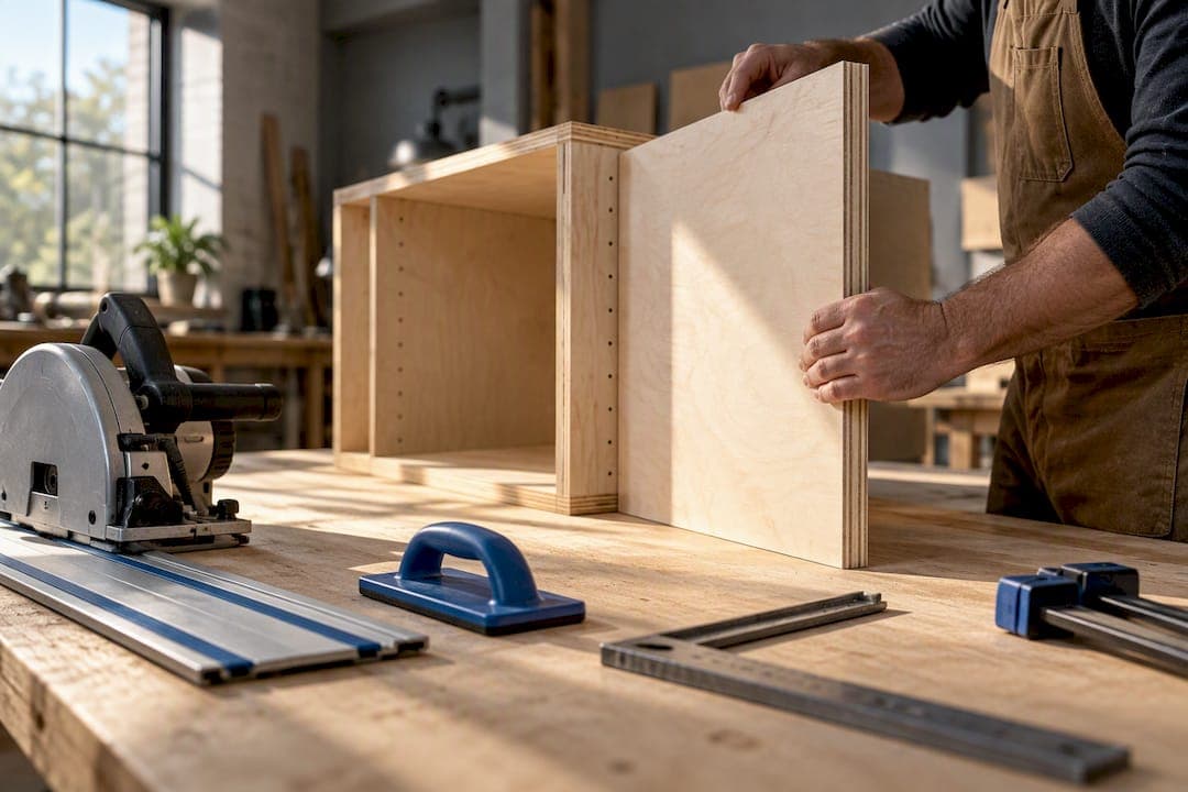 One Sheet 24-Inch Plywood Cabinet for DIYers Using Home Shop Tools