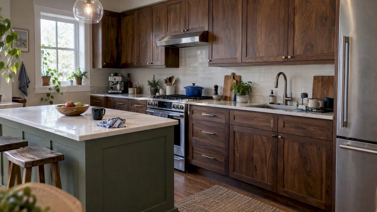 Walnut Kitchen Cabinets: Color, Grain, Doors and Cost
